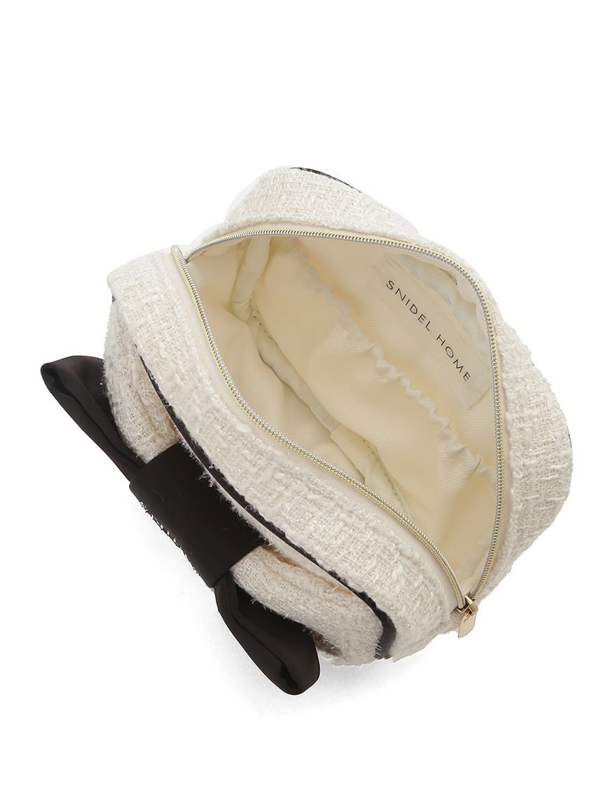 SNIDEL HOME「ツイードリボンポーチ」|ポーチ|