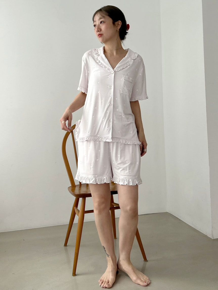 SNIDEL HOME「【接触冷感】カットレーヨン開襟シャツ」|ルームウェア|