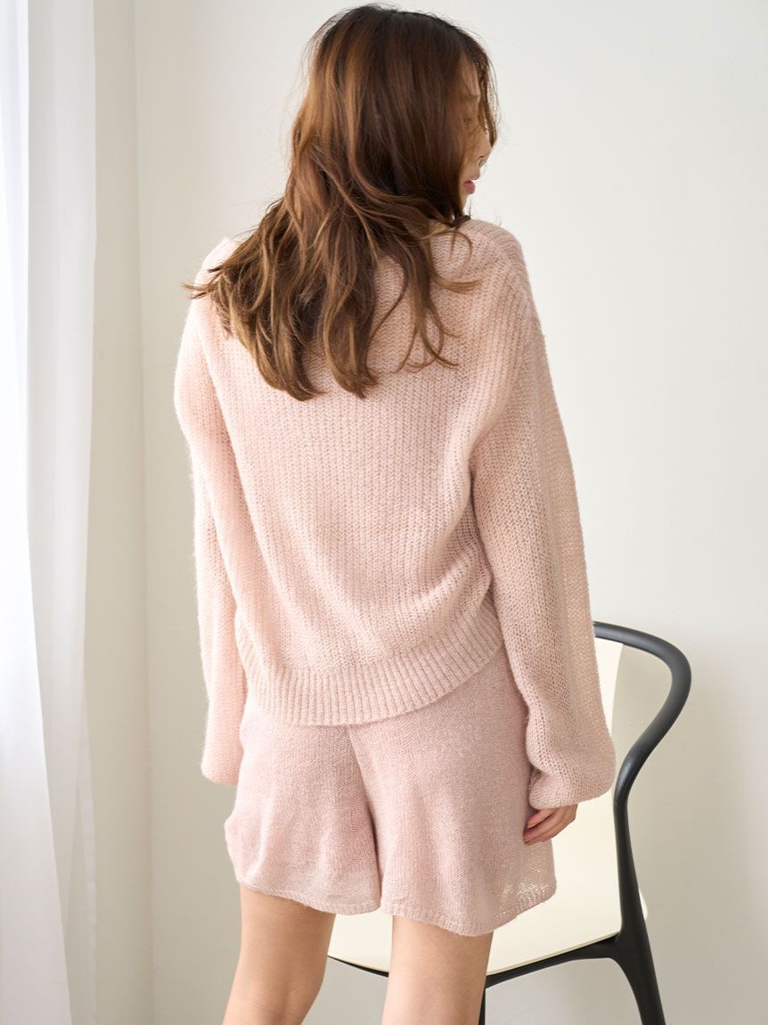 SNIDEL HOME「モヘア風カーディガン」|ルームウェア|