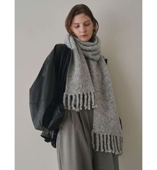 ELENDEEK「FAUX LEATHER TUCK JK」|ノーカラージャケット|