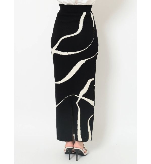 RESEXXY「ニュアンスパターンニットタイトスカート【セットアップ着用可能】」|スカート|