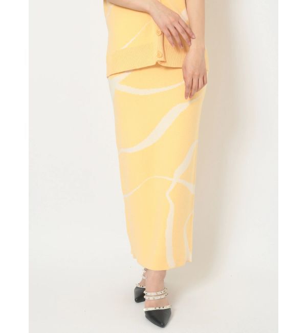 RESEXXY「ニュアンスパターンニットタイトスカート【セットアップ着用可能】」|スカート|