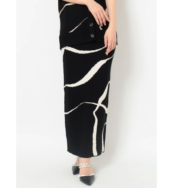 RESEXXY「ニュアンスパターンニットタイトスカート【セットアップ着用可能】」|スカート|