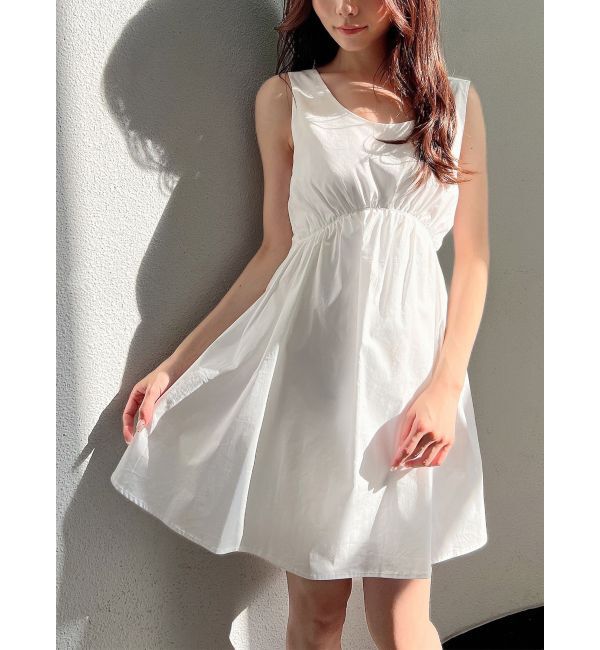 RESEXXY「ギャザーデザインチュニック」|Tシャツ・カットソー|ホワイト