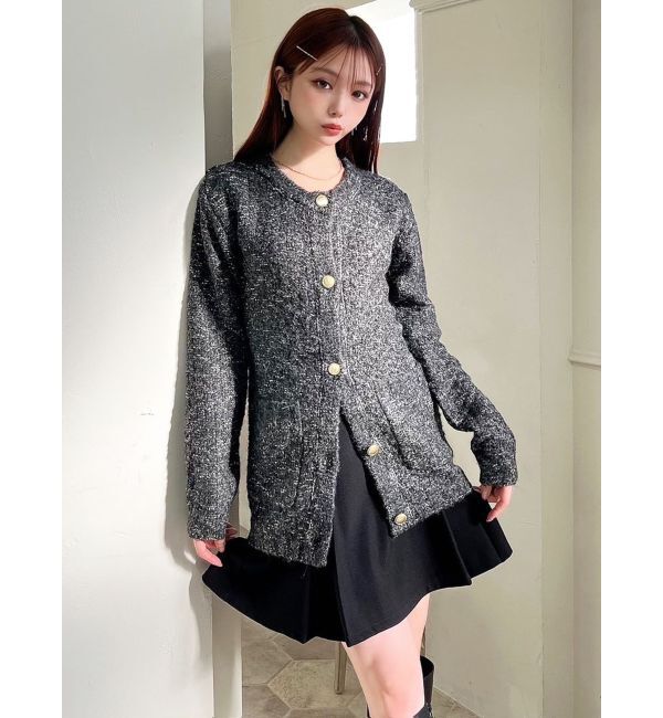 RESEXXY「ツイードミディカーディガン」|カーディガン|