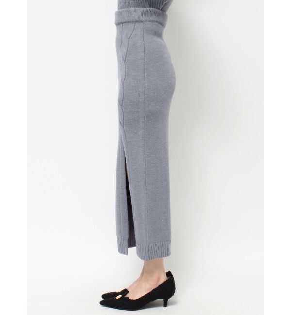 RESEXXY「ケーブルスリットニットスカート【セットアップ着用可能】」|スカート|