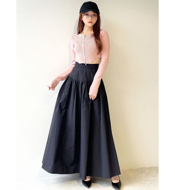 RESEXXY「ギャザーナイロンフレアスカート」|スカート|