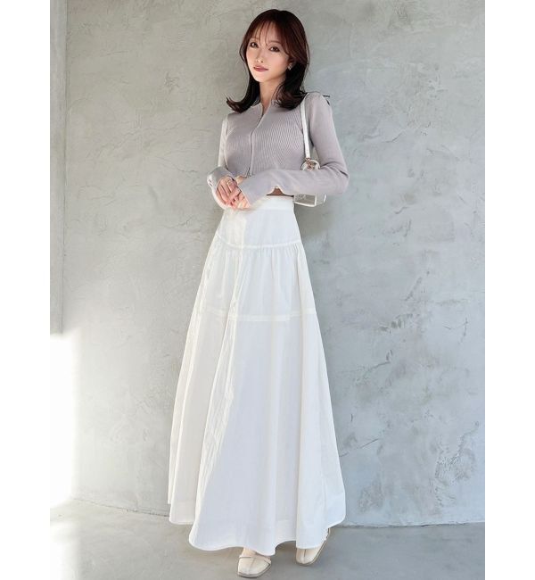 RESEXXY「ギャザーナイロンフレアスカート」|スカート|