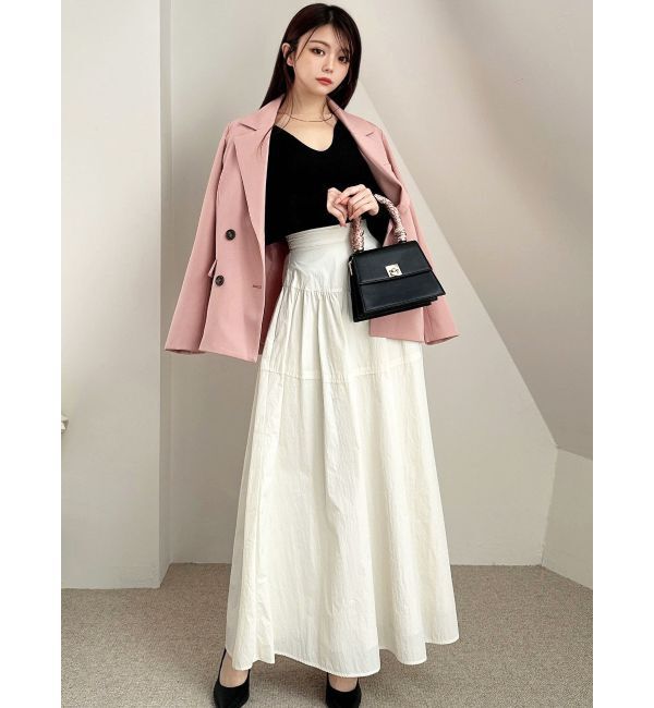 RESEXXY「ギャザーナイロンフレアスカート」|スカート|