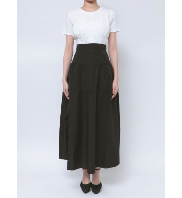 RESEXXY「ギャザーナイロンフレアスカート」|スカート|