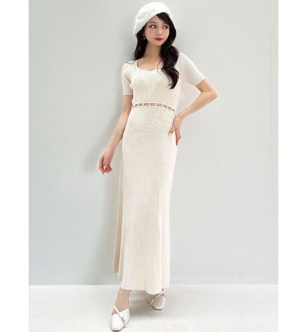 RESEXXY「ウエストパールマーメイドニットワンピース」|ワンピース|