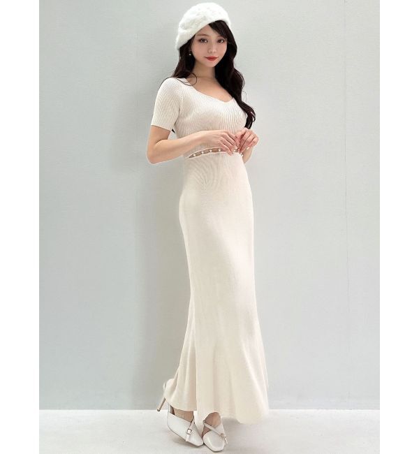 RESEXXY「ウエストパールマーメイドニットワンピース」|ワンピース|