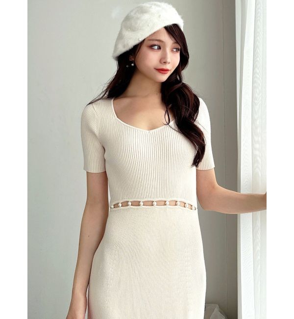 RESEXXY「ウエストパールマーメイドニットワンピース」|ワンピース|