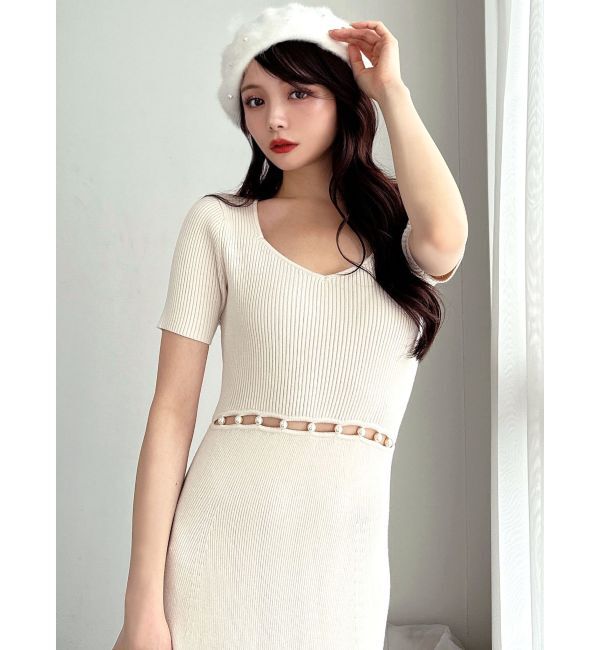 RESEXXY「ウエストパールマーメイドニットワンピース」|ワンピース|