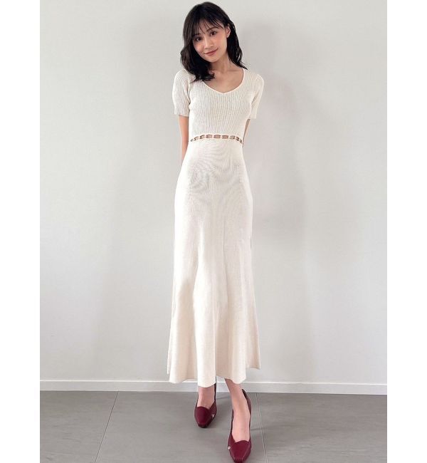 RESEXXY「ウエストパールマーメイドニットワンピース」|ワンピース|