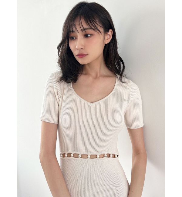 RESEXXY「ウエストパールマーメイドニットワンピース」|ワンピース|