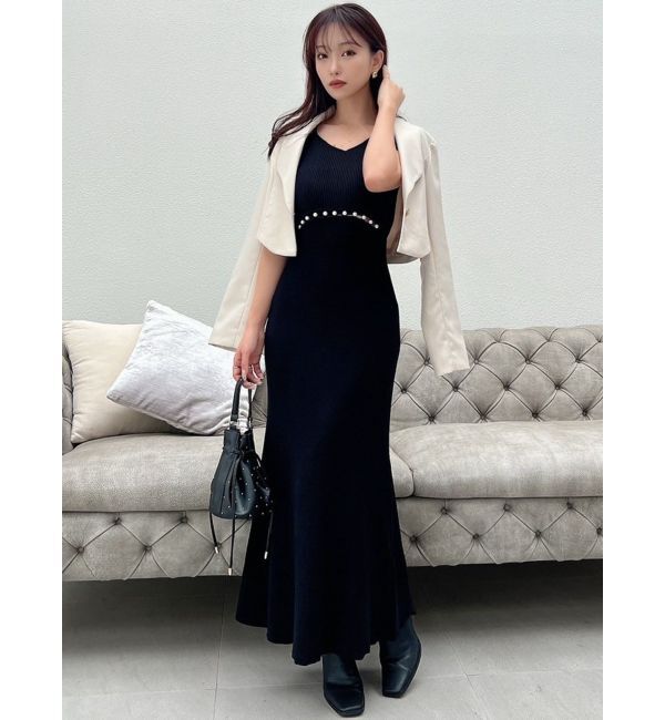 RESEXXY「ウエストパールマーメイドニットワンピース」|ワンピース|