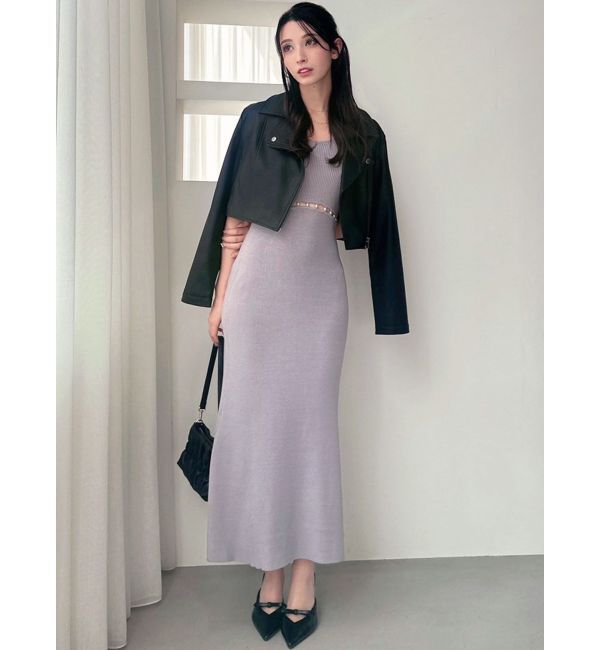 RESEXXY「ウエストパールマーメイドニットワンピース」|ワンピース|