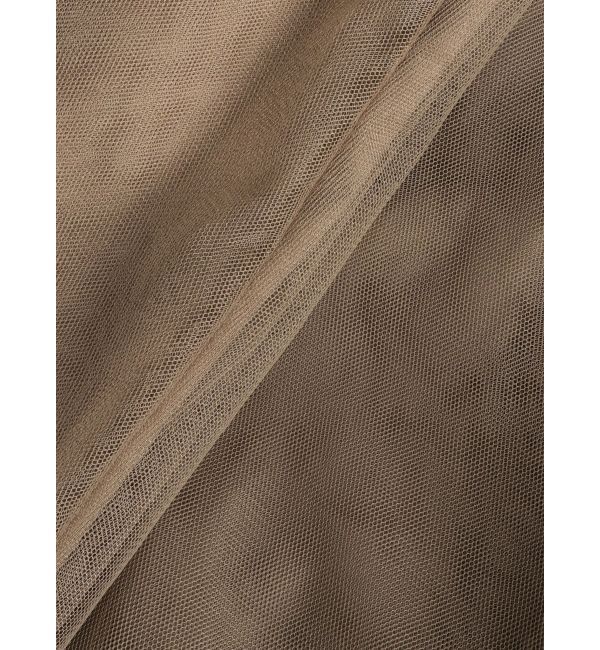 RESEXXY「チュールドッキングロングコート」|トレンチコート|