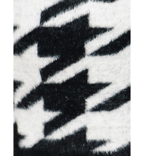 RESEXXY「ハウンドトゥースシャギーニットタンク【セットアップ着用可能】」|タンクトップ|