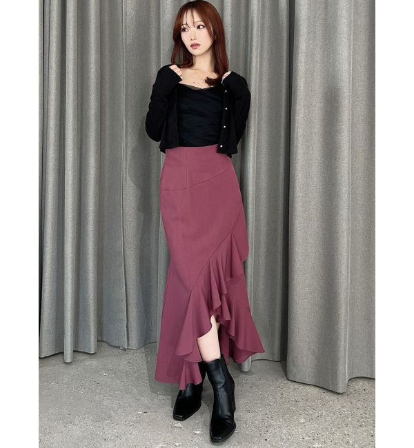 RESEXXY「ラッフル切替マーメイドスカート」|スカート|