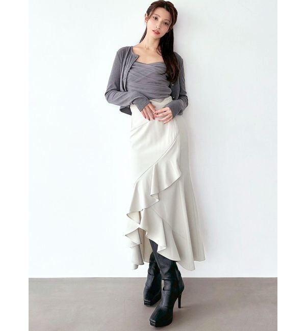 RESEXXY「ラッフル切替マーメイドスカート」|スカート|