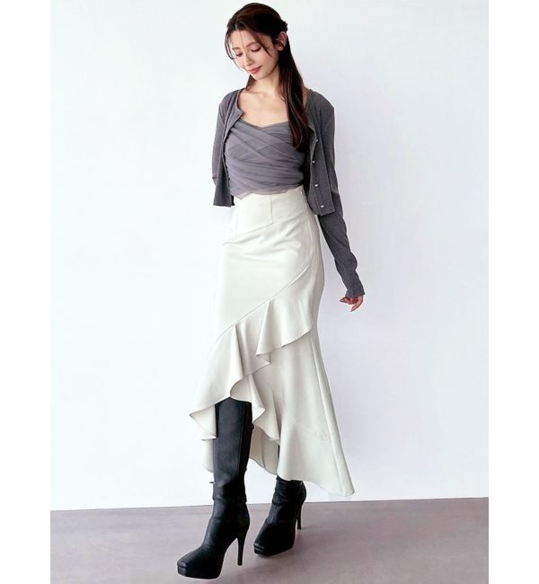 RESEXXY「ラッフル切替マーメイドスカート」|スカート|