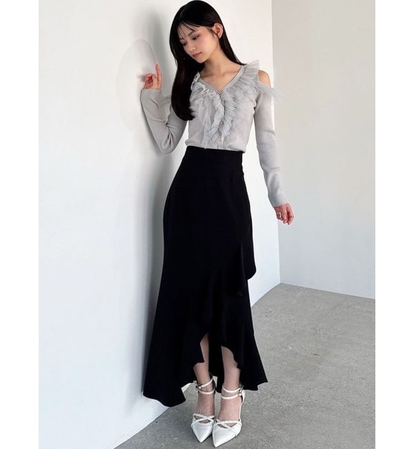 RESEXXY「ラッフル切替マーメイドスカート」|スカート|