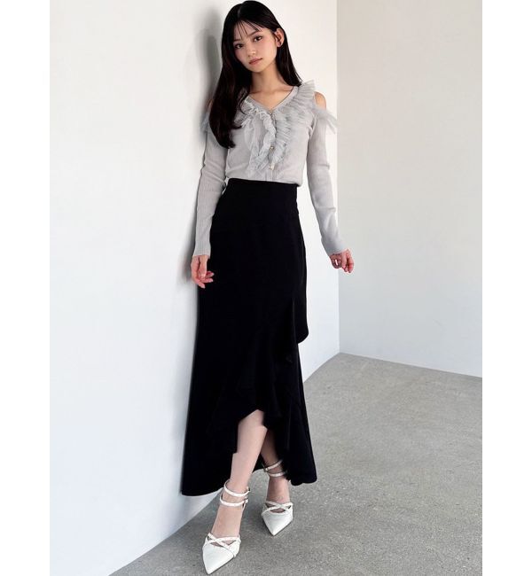 RESEXXY「ラッフル切替マーメイドスカート」|スカート|