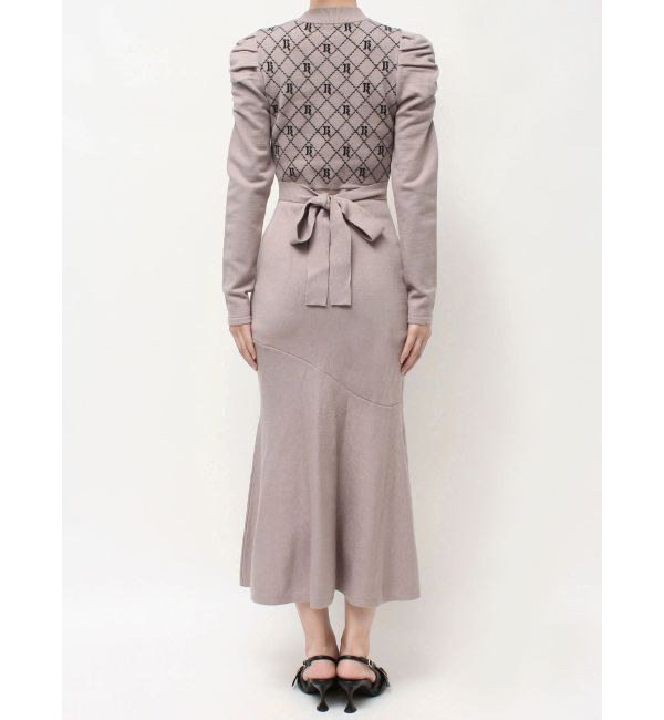 RESEXXY「チェックジャガードマーメイドニットワンピース」|ワンピース|