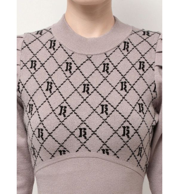 RESEXXY「チェックジャガードマーメイドニットワンピース」|ワンピース|