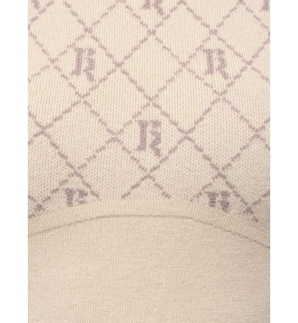 RESEXXY「チェックジャガードマーメイドニットワンピース」|ワンピース|