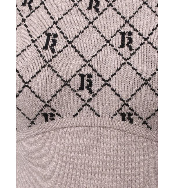 RESEXXY「チェックジャガードマーメイドニットワンピース」|ワンピース|