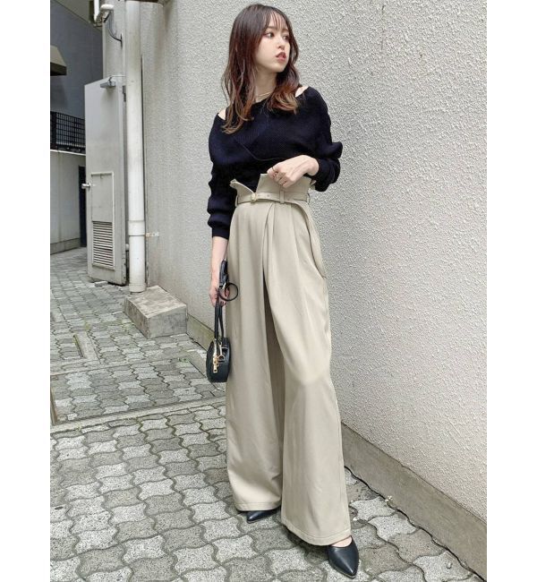 dazzlin「ラップデザインワイドパンツ」|その他|