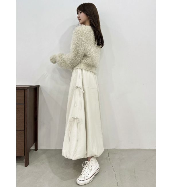 dazzlin「ハミングラメシャギーカーデニット」|カーディガン|