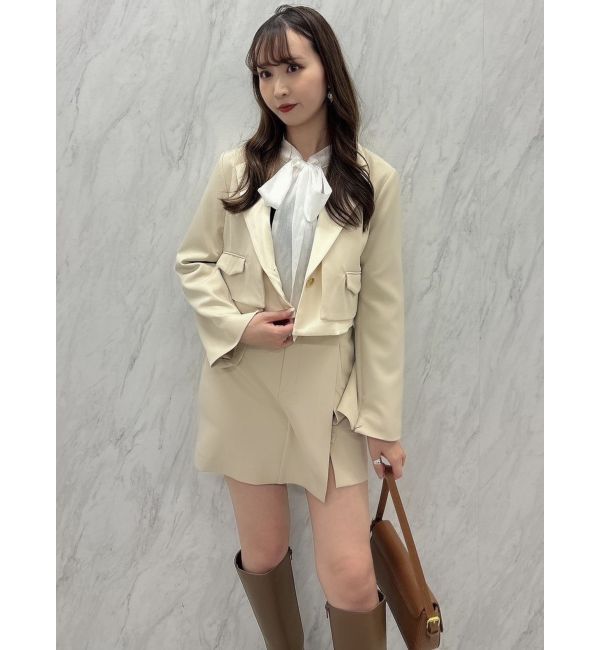 dazzlin「シアーボウタイニットトップス」|ニット・セーター|