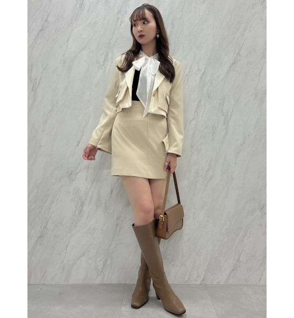 dazzlin「シアーボウタイニットトップス」|ニット・セーター|