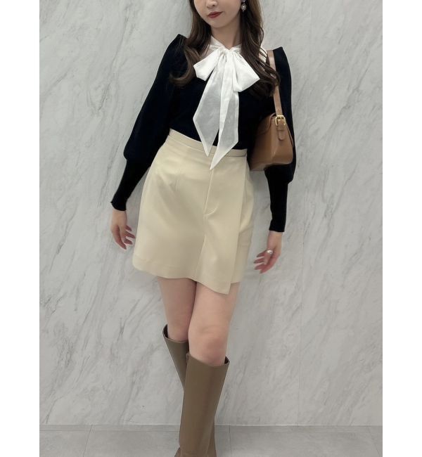 dazzlin「シアーボウタイニットトップス」|ニット・セーター|