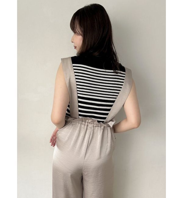 dazzlin「【WEB限定】サス付サテンテーパードパンツ」|その他|