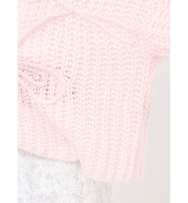 dazzlin「モヘアライクビッグリボンニット」|ニット・セーター|