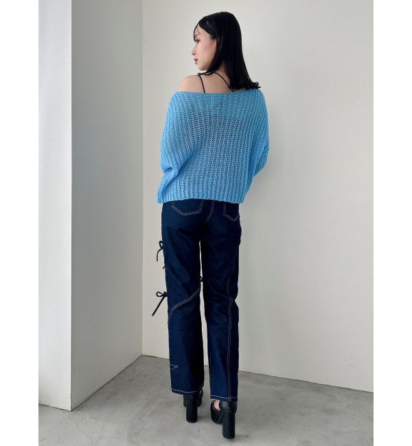 dazzlin「モヘアライクビッグリボンニット」|ニット・セーター|