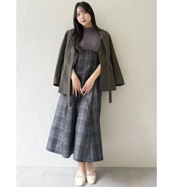 dazzlin「【復刻】チェックノースリーブコルセットワンピース」|ワンピース|