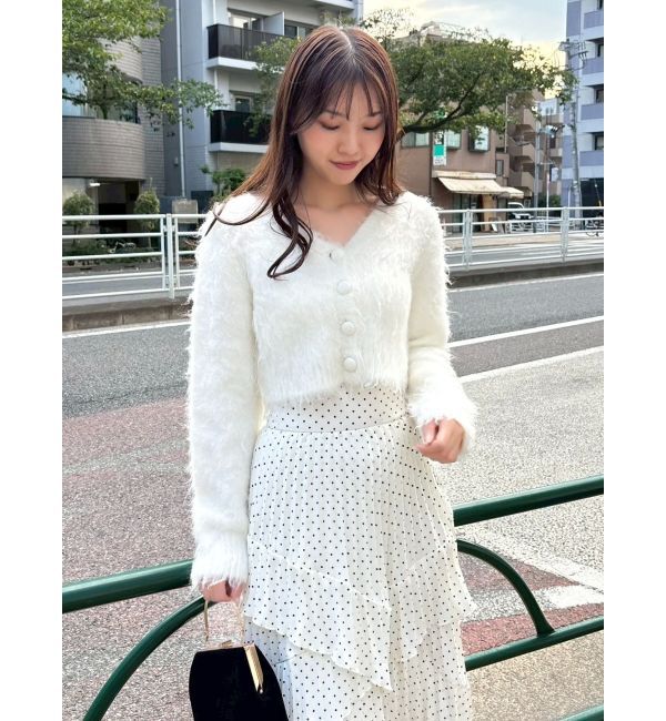 dazzlin「ルミナスカラーショートカーディガン」|カーディガン|