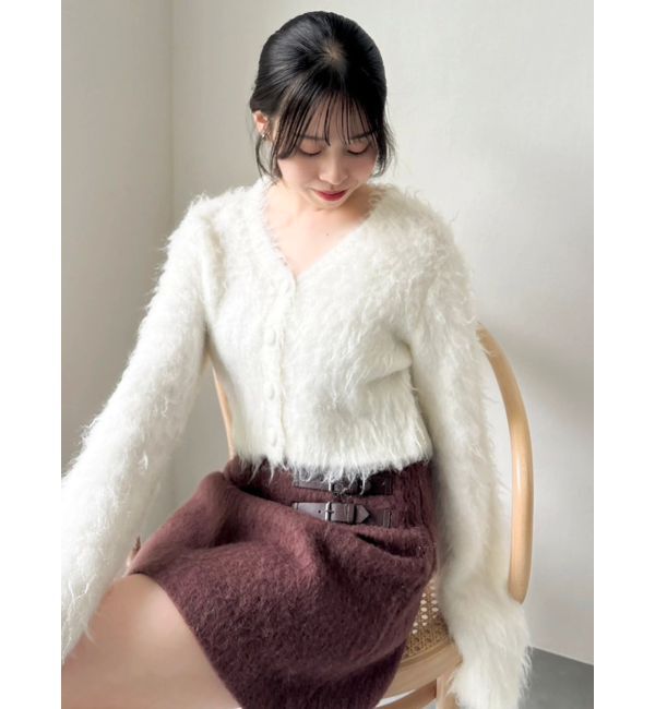 dazzlin「ルミナスカラーショートカーディガン」|カーディガン|