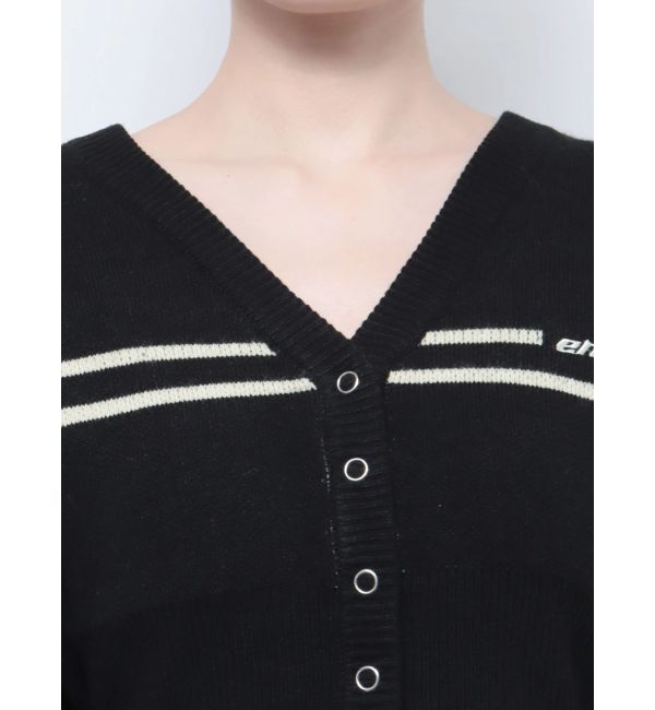 EMODA「チューズラインロゴカーディガン」|カーディガン|