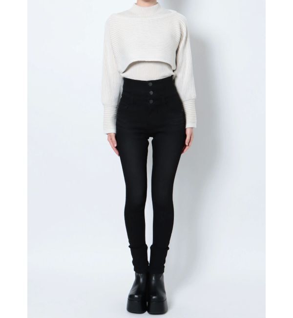 EMODA「【ELDER】SYM ハイウエストデニム」|デニム|