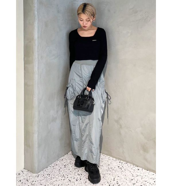 EMODA「プレートクロップトップ」|Tシャツ・カットソー|