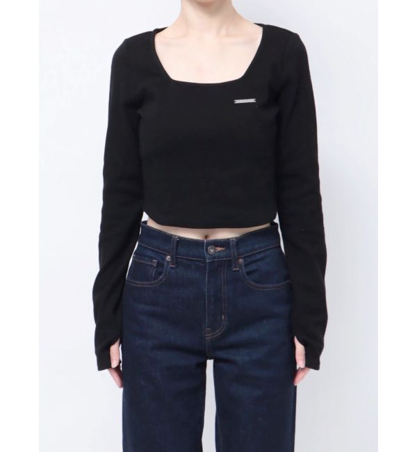 EMODA「プレートクロップトップ」|Tシャツ・カットソー|