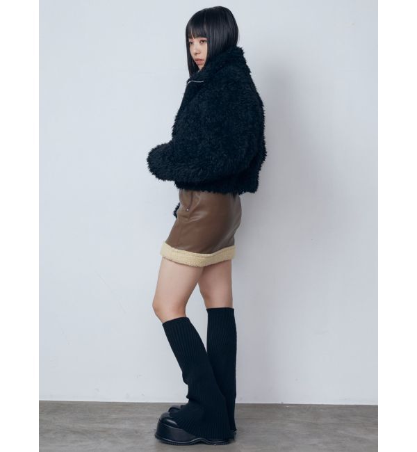 EMODA「2トーンボアブルゾン」|ブルゾン・スタジャン|