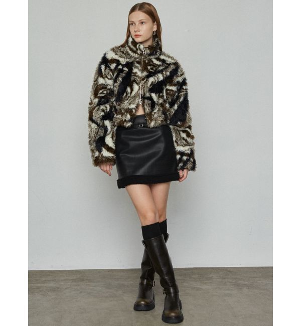 EMODA「2トーンボアブルゾン」|ブルゾン・スタジャン|